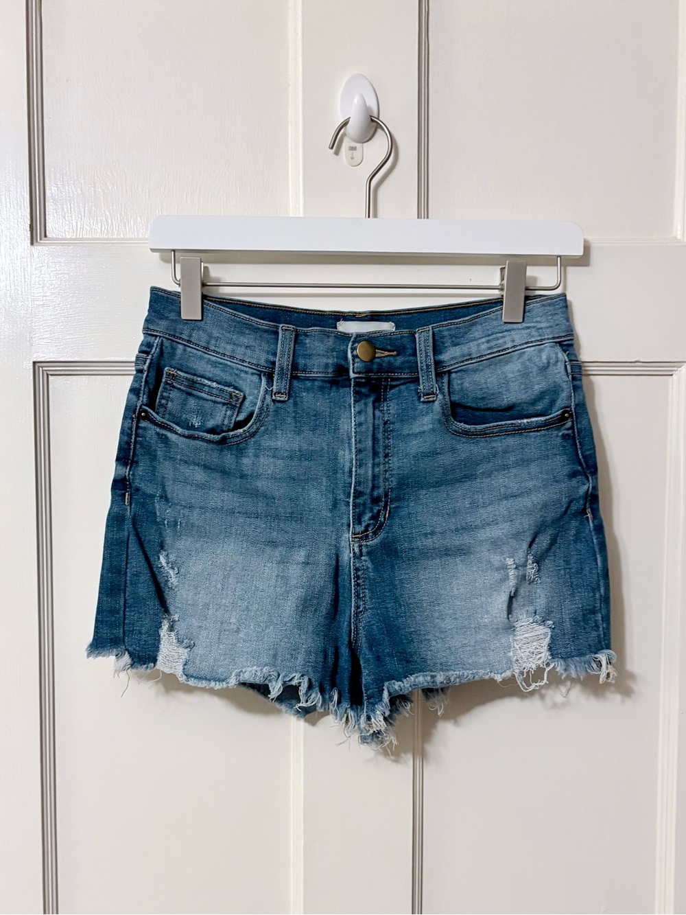 Altar’d State Classic Frayed Hem Denim Shorts - Picture 1 of 4